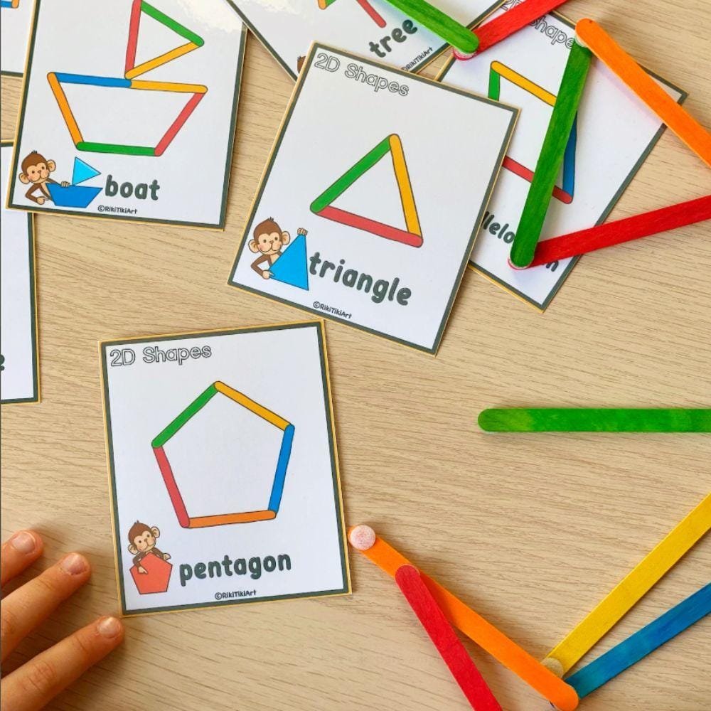 Plantillas Imprimibles Montessori - Juego de Actividades con Palitos - Image 3